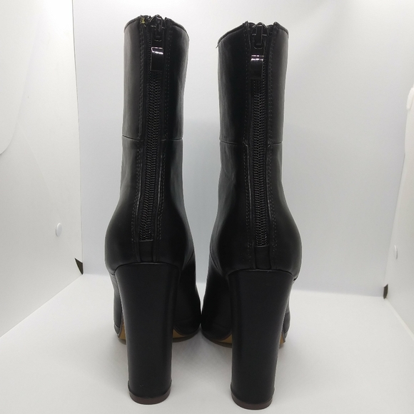 AIIT WOMEN'S FASHION CHUNKY HIGH HEEL ANKLE BOOT - Picture 4 of 8